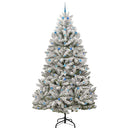 vidaXL Mű karácsonyfa 300 LED-del Zöld és Fehér 300 cm PVC és fém