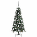 vidaXL Mű karácsonyfa Zöld 55 x 55 x 120 cm PVC és Műanyag és Acél