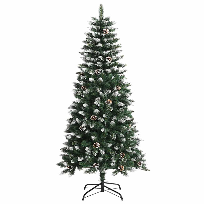 vidaXL Mű karácsonyfa with Decorative String Lights Zöld 120 cm PVC