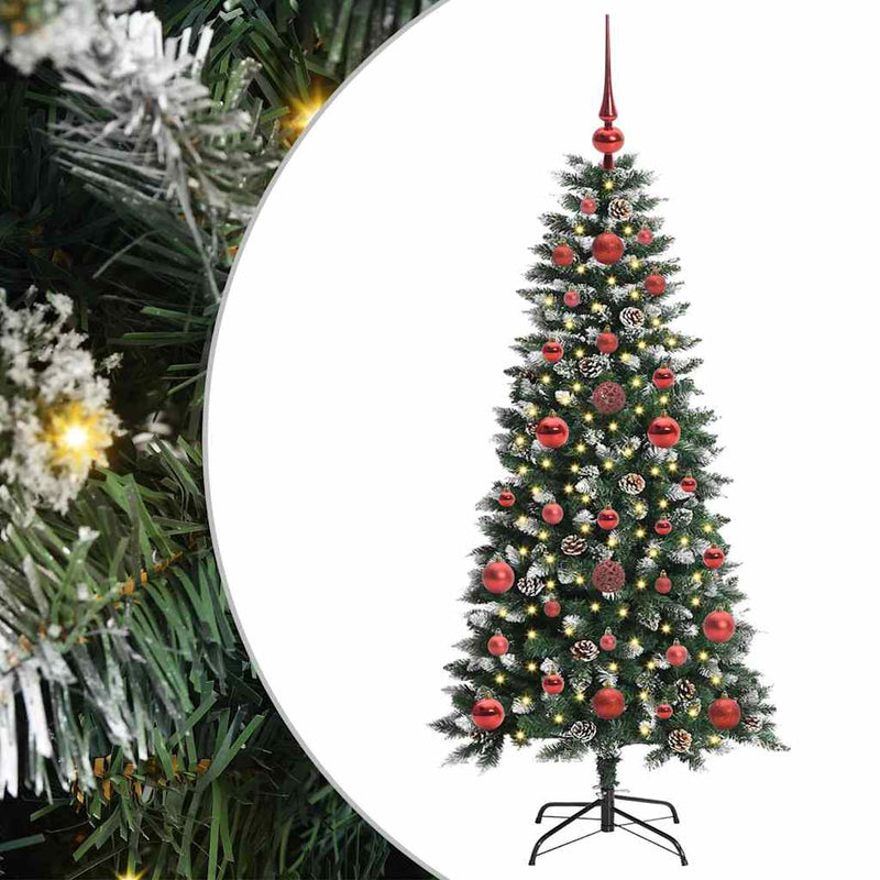 vidaXL Mű karácsonyfa Zöld 50 x 50 x 120 cm PVC és Műanyag és Acél