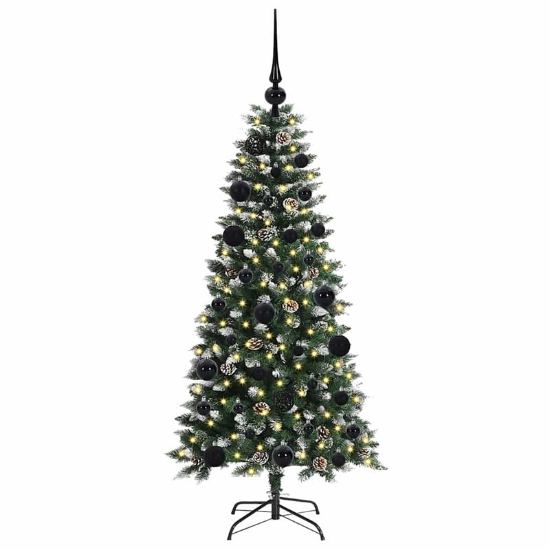 vidaXL Mű karácsonyfa Zöld 55 x 55 x 120 cm PVC és Műanyag és Acél