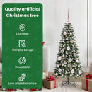 vidaXL Mű karácsonyfa 150 LED-del Zöld 120 cm PVC és Műanyag és Acél