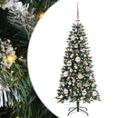 vidaXL Mű karácsonyfa 150 LED-del Zöld 120 cm PVC és Műanyag és Acél