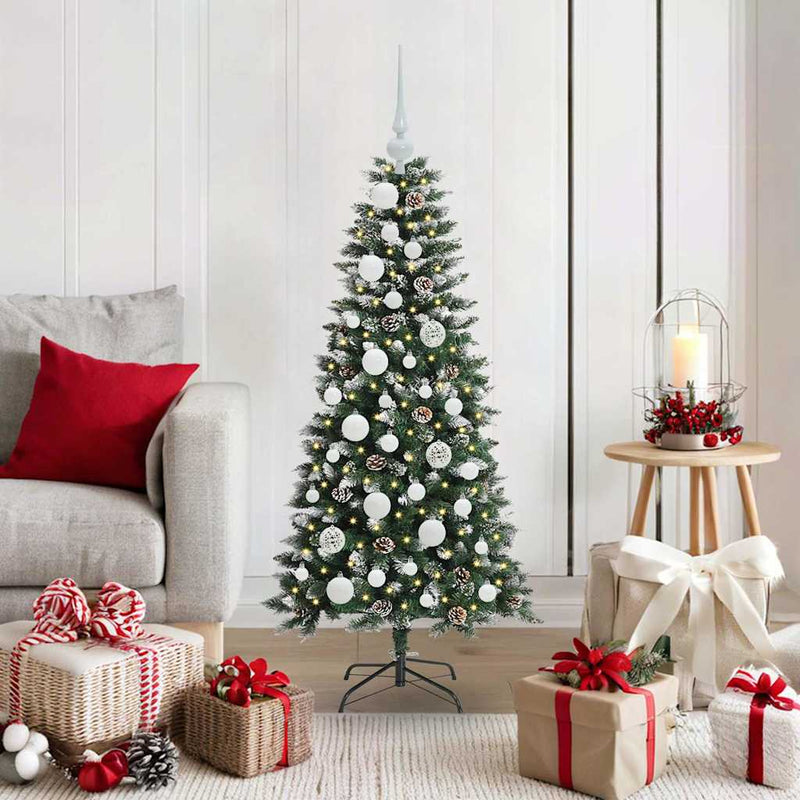 vidaXL Mű karácsonyfa Zöld 55 x 55 x 120 cm PVC és Műanyag és Acél