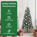 vidaXL Mű karácsonyfa 150 LED-del Zöld 120 cm PVC és Műanyag és Acél