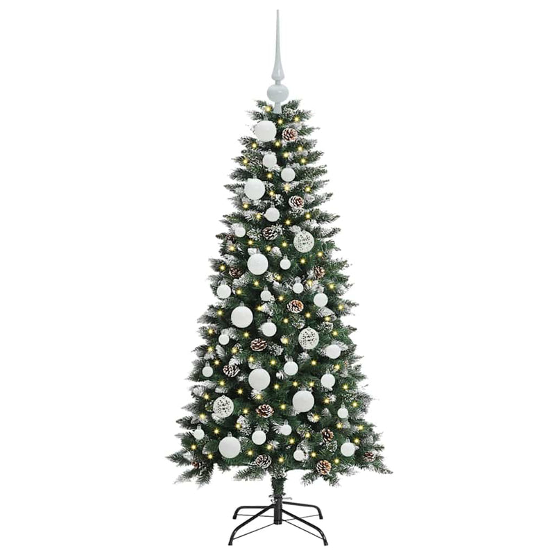 vidaXL Mű karácsonyfa Zöld 55 x 55 x 120 cm PVC és Műanyag és Acél