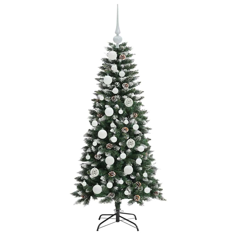 vidaXL Mű karácsonyfa Zöld 55 x 55 x 120 cm PVC és Műanyag és Acél