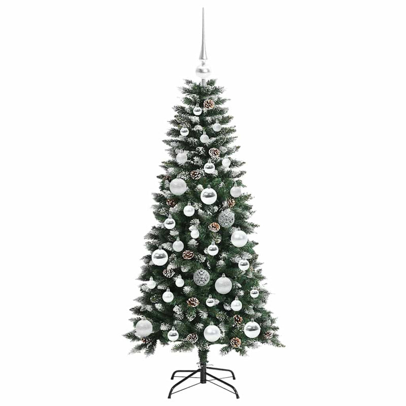 vidaXL Mű karácsonyfa Zöld 55 x 55 x 120 cm PVC és Műanyag és Acél
