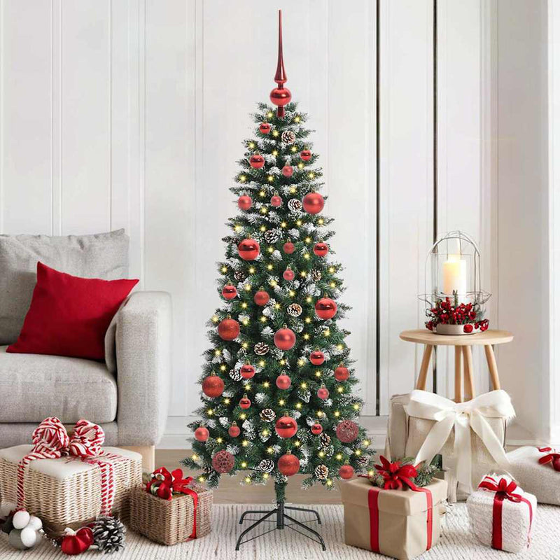 vidaXL Mű karácsonyfa Zöld 66 x 66 x 150 cm PVC és Műanyag és Acél