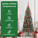 vidaXL Mű karácsonyfa 150 LED-del Zöld 150 cm PVC és Műanyag és Acél