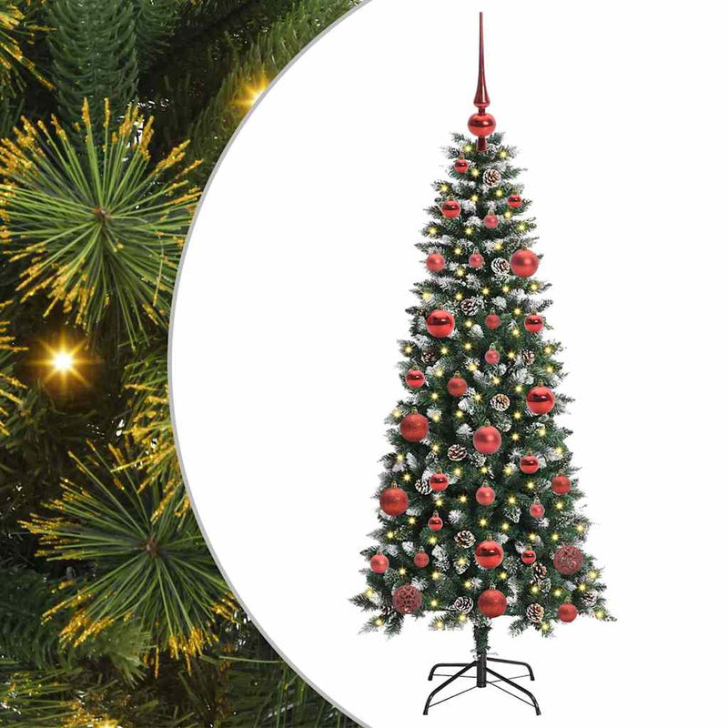 vidaXL Mű karácsonyfa Zöld 66 x 66 x 150 cm PVC és Műanyag és Acél