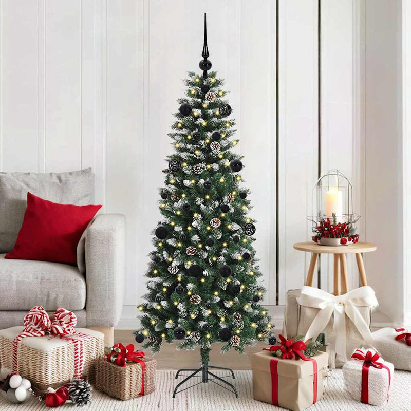 vidaXL Mű karácsonyfa Zöld 66 x 66 x 150 cm PVC és Műanyag és Acél