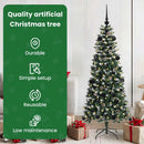 vidaXL Mű karácsonyfa 150 LED-del Zöld 150 cm PVC és Műanyag és Acél