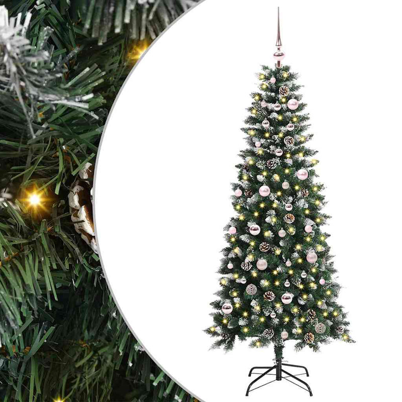 vidaXL Mű karácsonyfa Zöld 66 x 66 x 150 cm PVC és Műanyag és Acél