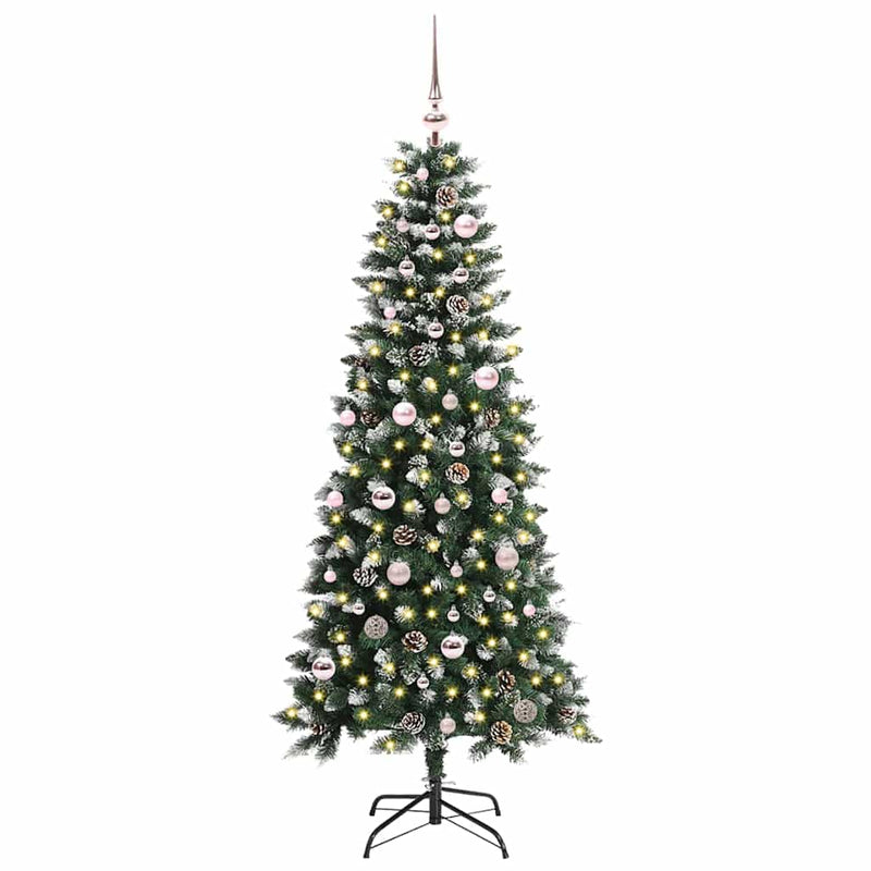 vidaXL Mű karácsonyfa Zöld 66 x 66 x 150 cm PVC és Műanyag és Acél