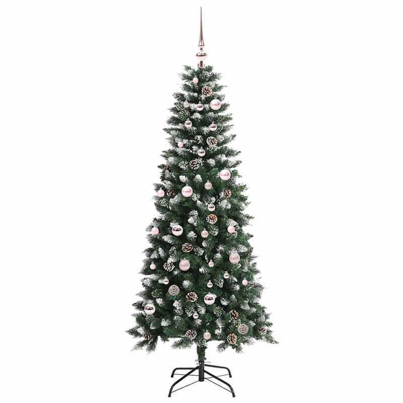 vidaXL Mű karácsonyfa Zöld 66 x 66 x 150 cm PVC és Műanyag és Acél