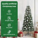 vidaXL Mű karácsonyfa 150 LED-del Zöld 150 cm PVC és Műanyag és Acél