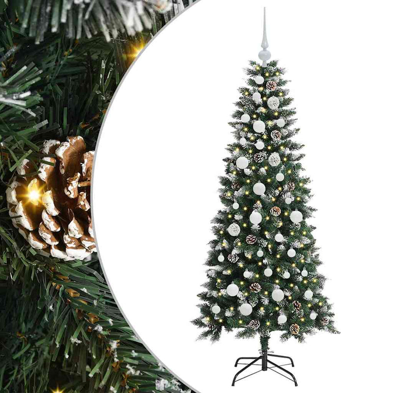 vidaXL Mű karácsonyfa Zöld 66 x 66 x 150 cm PVC és Műanyag és Acél