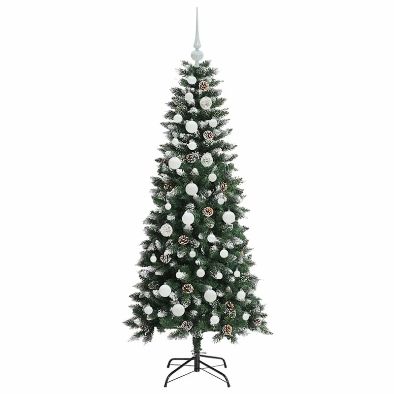 vidaXL Mű karácsonyfa Zöld 66 x 66 x 150 cm PVC és Műanyag és Acél