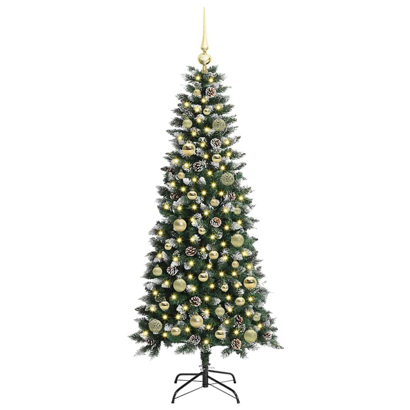 vidaXL Mű karácsonyfa Zöld 66 x 66 x 150 cm PVC és Műanyag és Acél