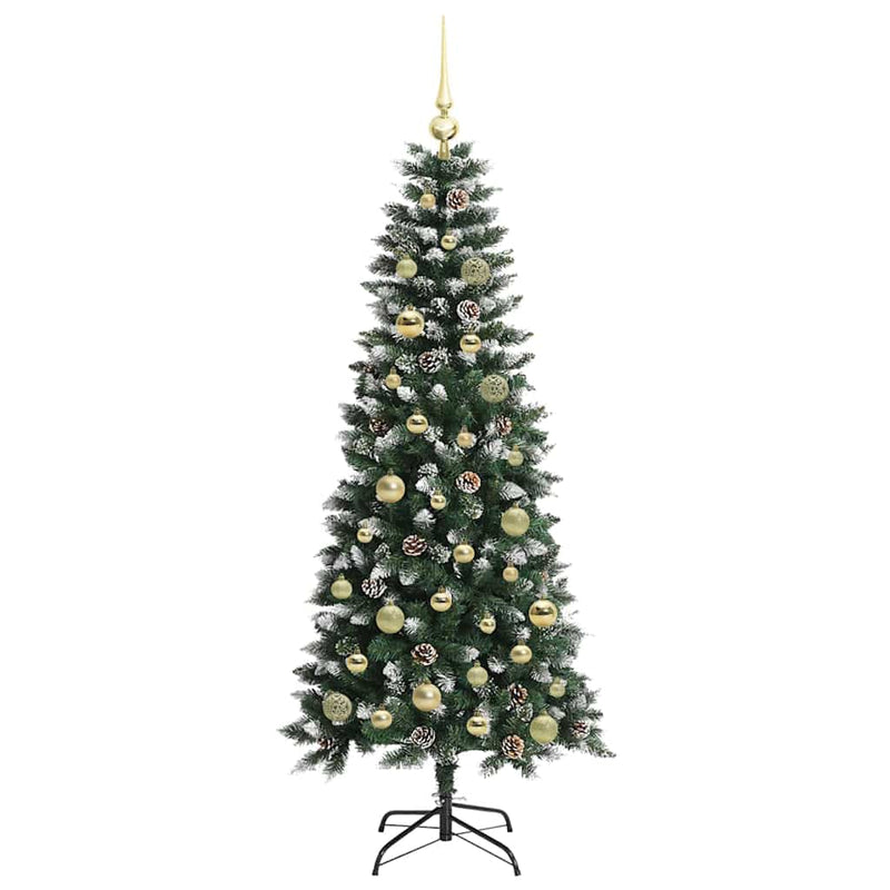 vidaXL Mű karácsonyfa Zöld 66 x 66 x 150 cm PVC és Műanyag és Acél