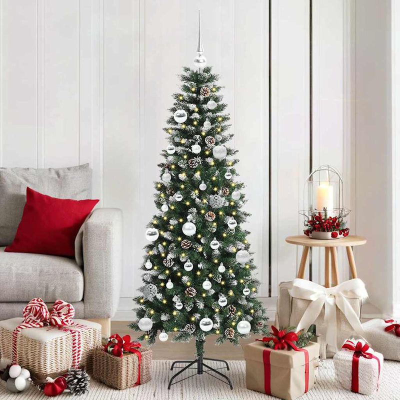 vidaXL Mű karácsonyfa Zöld 66 x 66 x 150 cm PVC és Műanyag és Acél