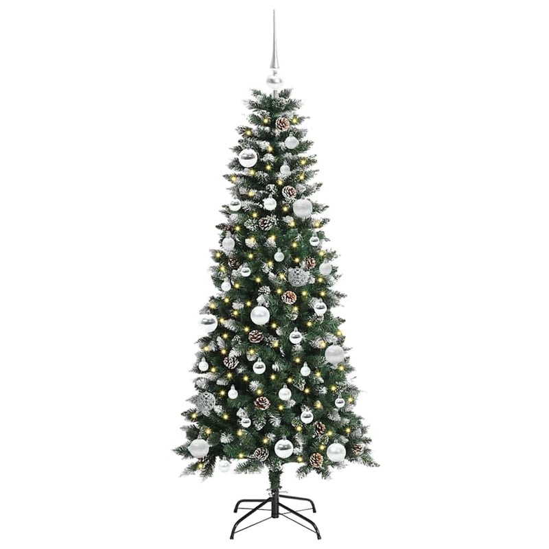 vidaXL Mű karácsonyfa Zöld 66 x 66 x 150 cm PVC és Műanyag és Acél