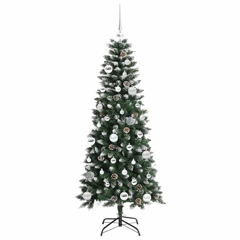 vidaXL Mű karácsonyfa Zöld 66 x 66 x 150 cm PVC és Műanyag és Acél
