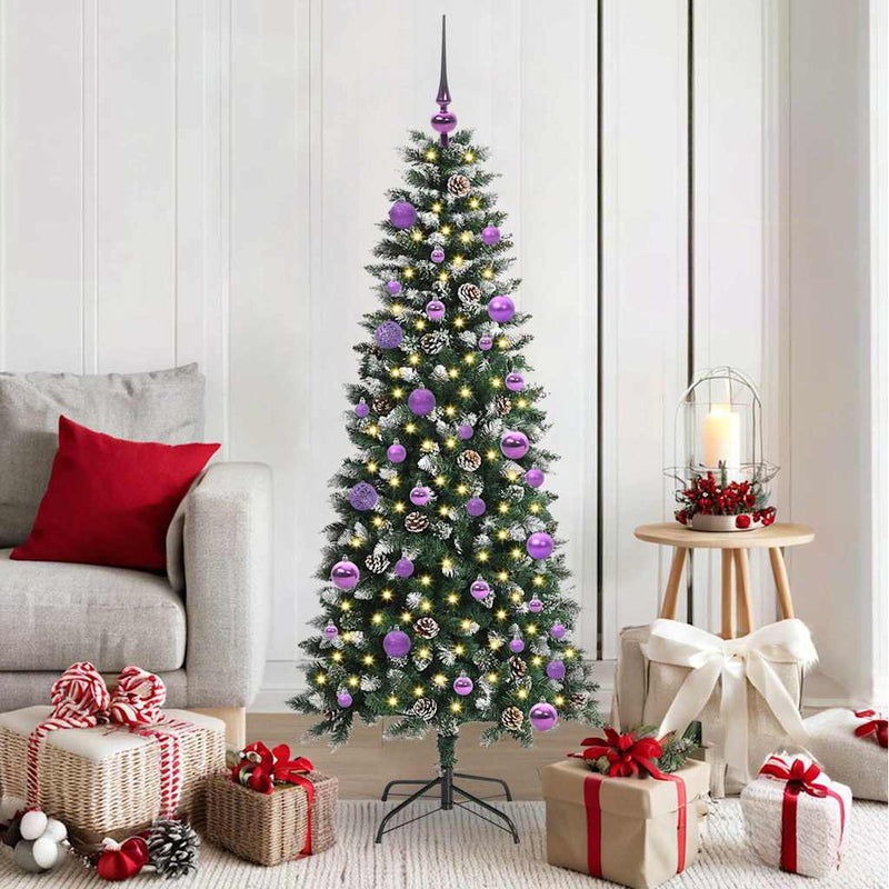vidaXL Mű karácsonyfa Zöld 66 x 66 x 150 cm PVC és Műanyag és Acél