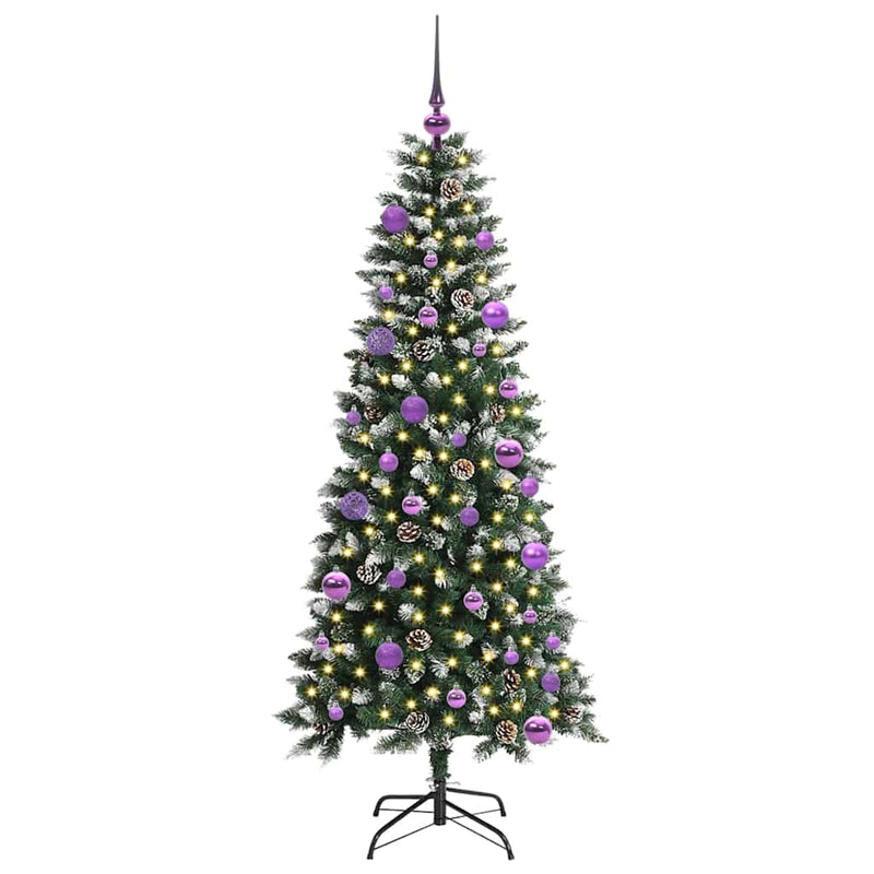 vidaXL Mű karácsonyfa Zöld 66 x 66 x 150 cm PVC és Műanyag és Acél