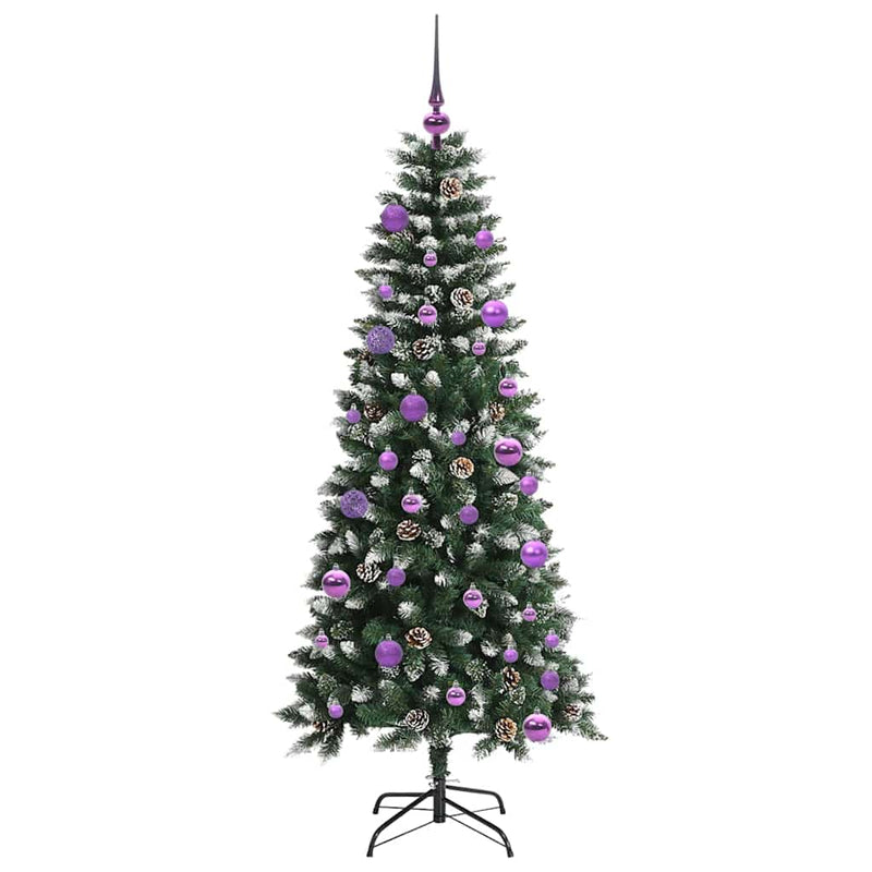 vidaXL Mű karácsonyfa Zöld 66 x 66 x 150 cm PVC és Műanyag és Acél
