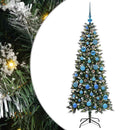 vidaXL Mű karácsonyfa 150 LED-del Zöld 150 cm PVC és Műanyag és Acél
