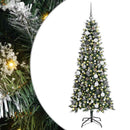 vidaXL Mű karácsonyfa 300 LED-del Zöld 180 cm PVC és Műanyag és Acél