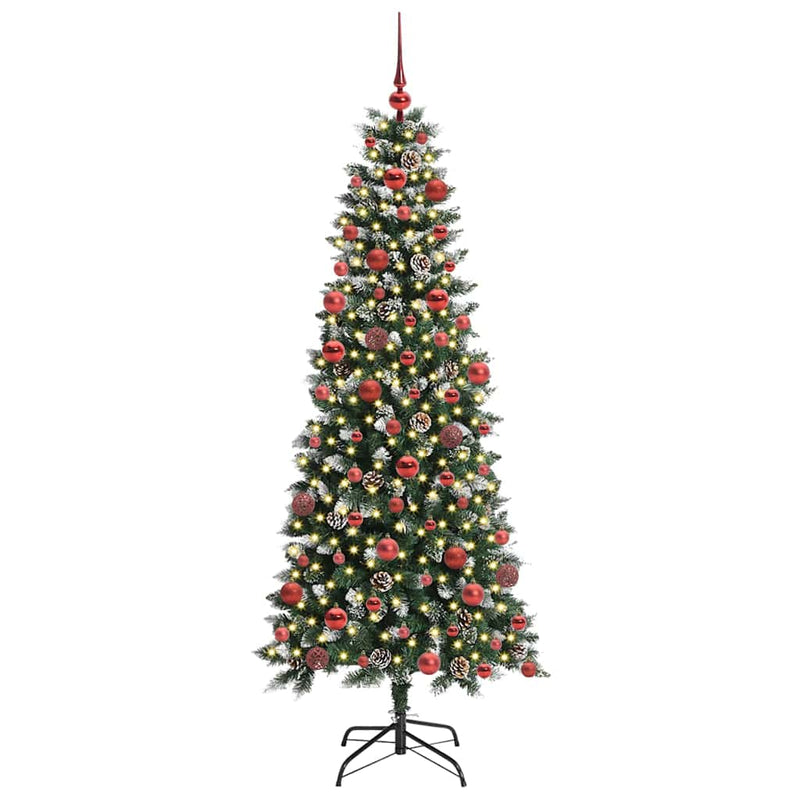 vidaXL Mű karácsonyfa Zöld 76 x 76 x 180 cm PVC és Műanyag és Acél