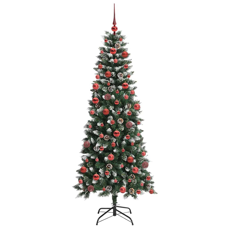 vidaXL Mű karácsonyfa Zöld 76 x 76 x 180 cm PVC és Műanyag és Acél