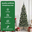 vidaXL Mű karácsonyfa 300 LED-del Zöld 180 cm PVC és Műanyag és Acél