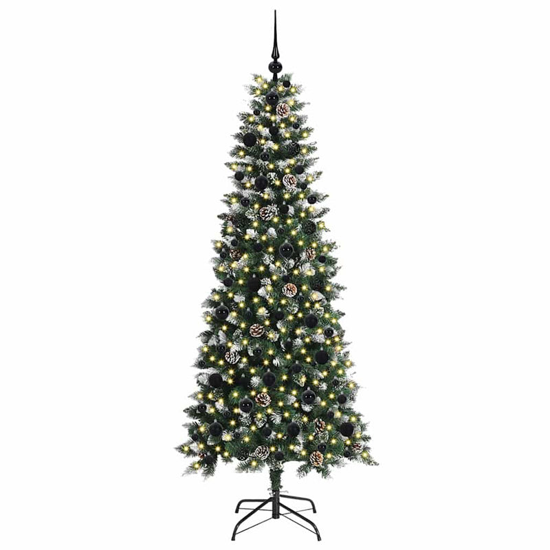 vidaXL Mű karácsonyfa Zöld 76 x 76 x 180 cm PVC és Műanyag és Acél