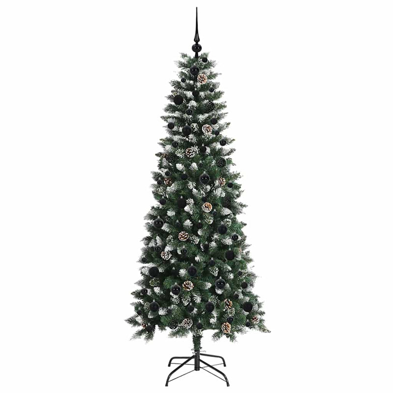 vidaXL Mű karácsonyfa Zöld 76 x 76 x 180 cm PVC és Műanyag és Acél