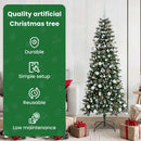 vidaXL Mű karácsonyfa 300 LED-del Zöld 180 cm PVC és Műanyag és Acél