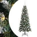vidaXL Mű karácsonyfa 300 LED-del Zöld 180 cm PVC és Műanyag és Acél
