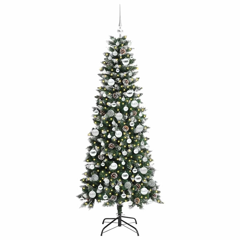 vidaXL Mű karácsonyfa Zöld 76 x 76 x 180 cm PVC és Műanyag és Acél