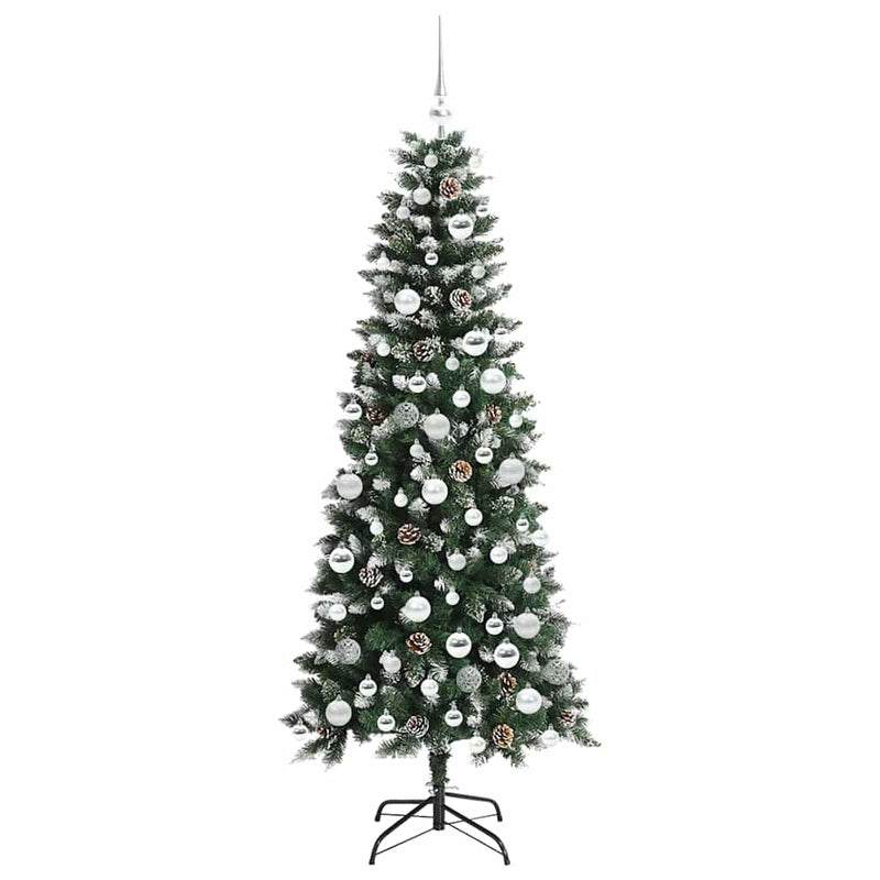 vidaXL Mű karácsonyfa Zöld 76 x 76 x 180 cm PVC és Műanyag és Acél