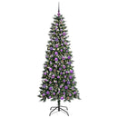 vidaXL Mű karácsonyfa 300 LED-del Zöld 180 cm PVC és Műanyag és Acél