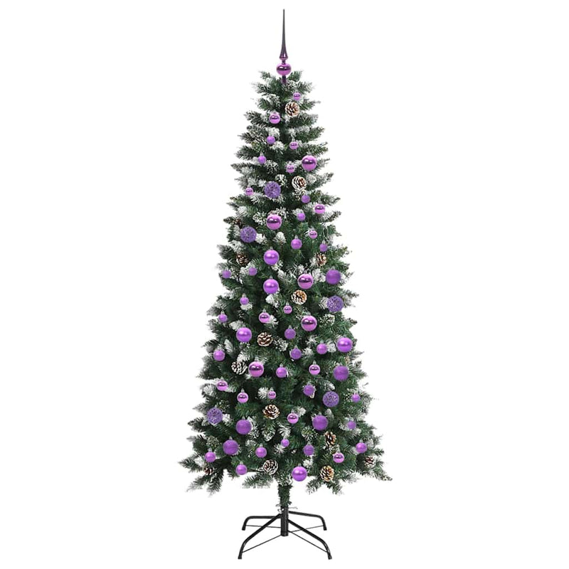 vidaXL Mű karácsonyfa Zöld 76 x 76 x 180 cm PVC és Műanyag és Acél