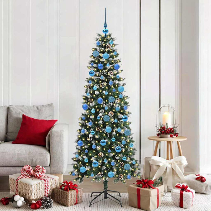 vidaXL Mű karácsonyfa Zöld 76 x 76 x 180 cm PVC és Műanyag és Acél