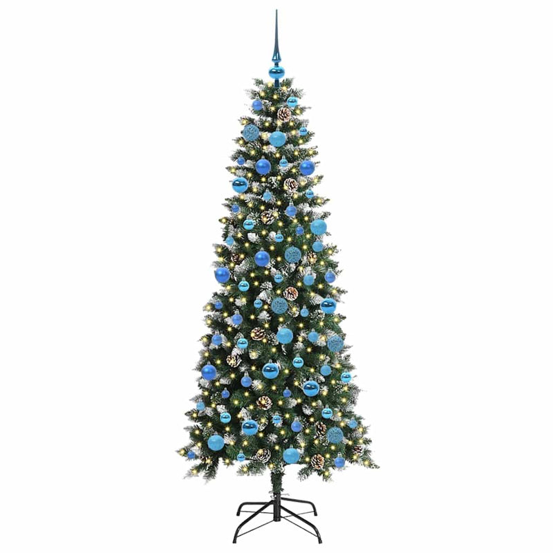 vidaXL Mű karácsonyfa Zöld 76 x 76 x 180 cm PVC és Műanyag és Acél