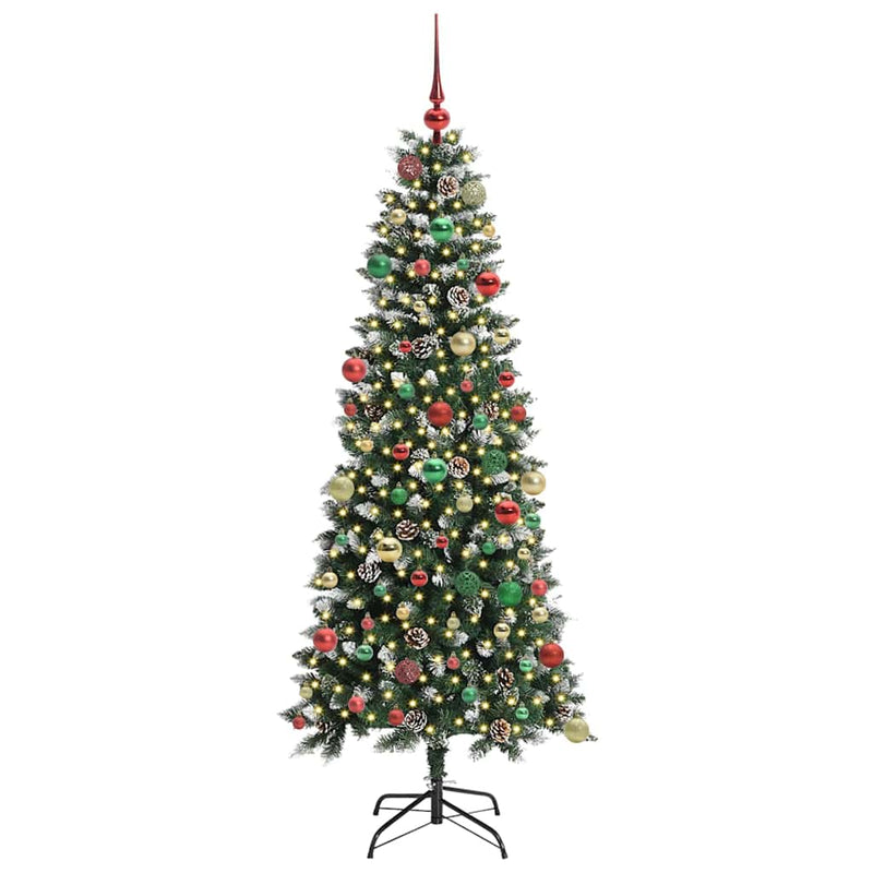vidaXL Mű karácsonyfa Zöld 76 x 76 x 180 cm PVC és Műanyag és Acél
