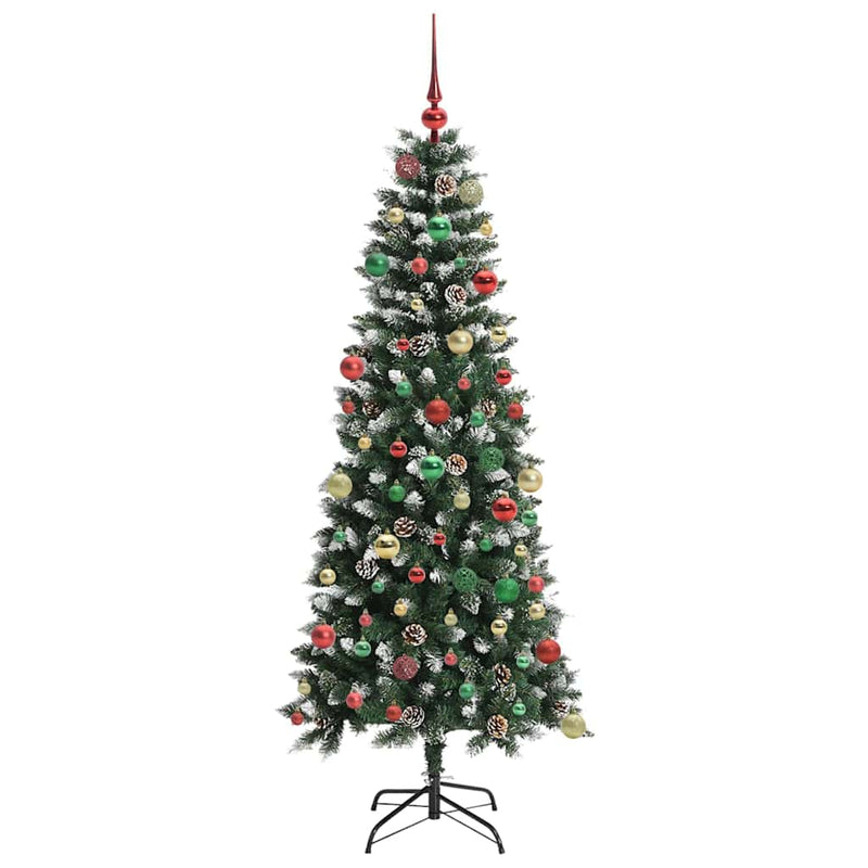 vidaXL Mű karácsonyfa Zöld 76 x 76 x 180 cm PVC és Műanyag és Acél