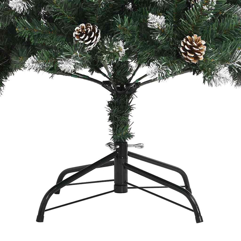vidaXL Mű karácsonyfa Zöld 86 x 86 x 210 cm PVC és Műanyag és Acél
