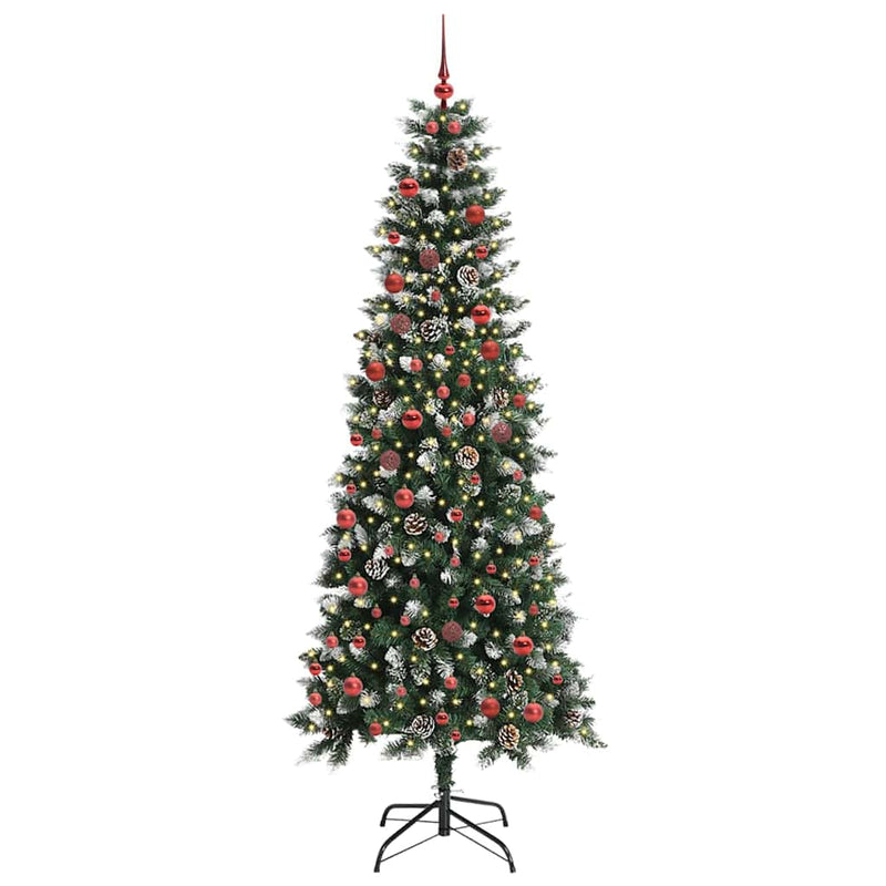 vidaXL Mű karácsonyfa Zöld 86 x 86 x 210 cm PVC és Műanyag és Acél